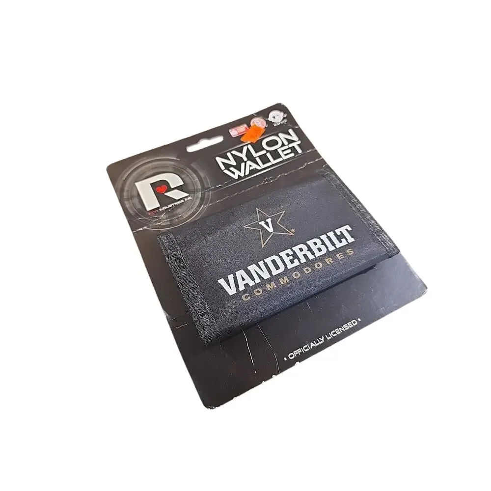 VANDERBILT University Commodores Nylon Wallet Licensed College Tri Fold
